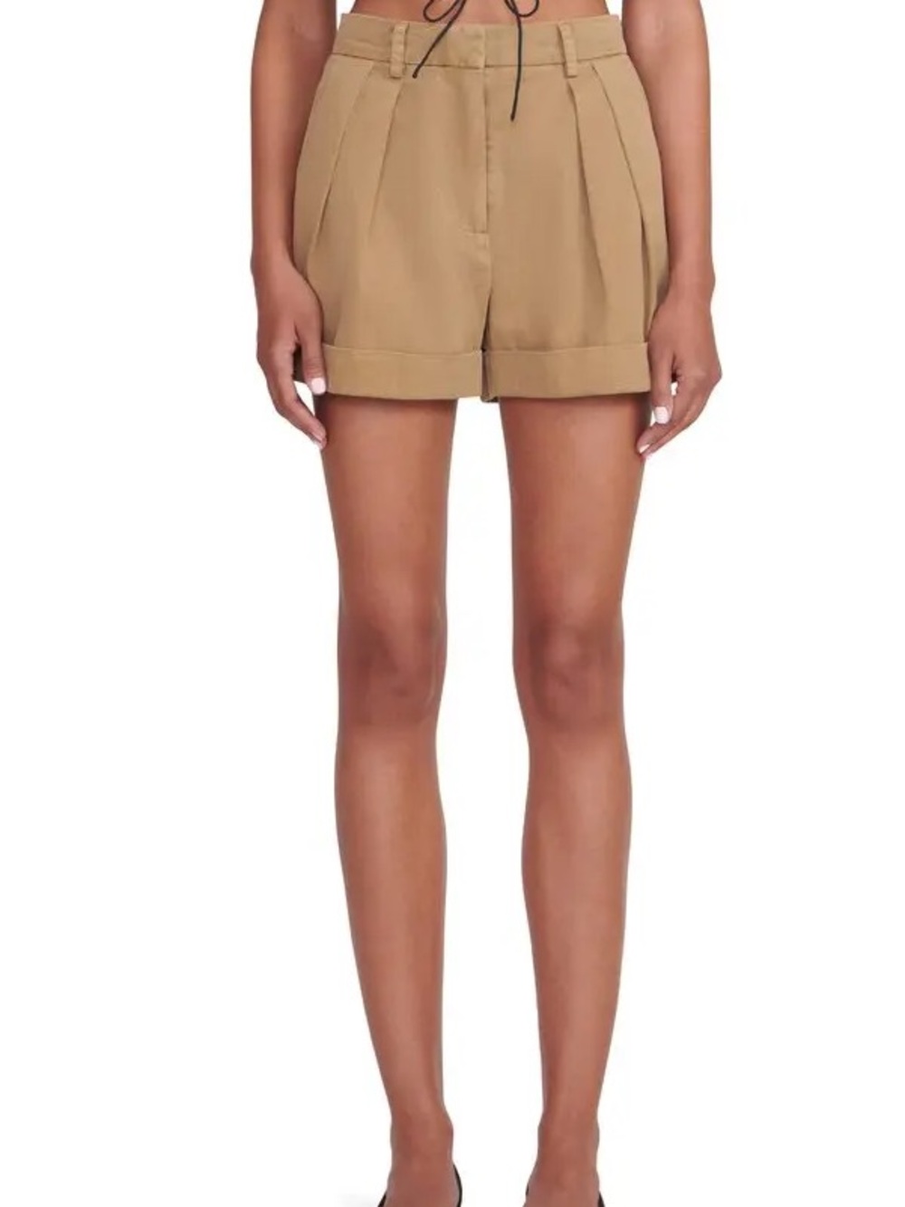 STAUD Luisa Pleated Shorts, size 4